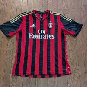 2013/2014 Adidas AC Milan Home Football Jersey/Kit - Size L